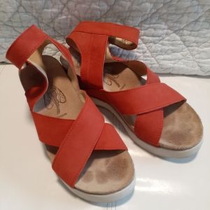 Fly London Sandals Red 37
